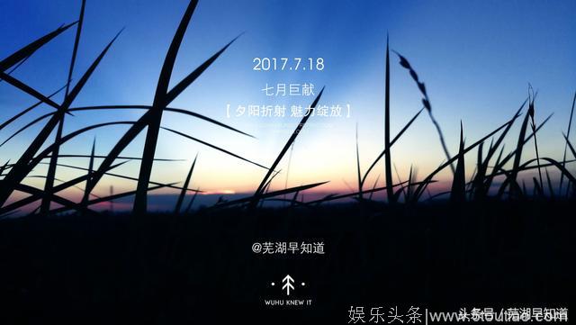 延续巨献纪时 送上一组芜湖夕阳