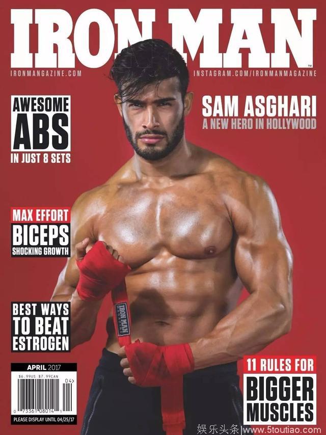 布兰妮男友Sam Asghari 荣登健身大刊，冉冉升起的健美圈新秀