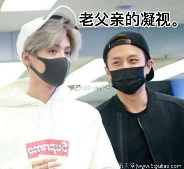 鹿晗ins发新照，乍一看和邓超还真像，果然是“亲”生的