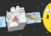 漫画-如何瞄准千公里外, 比子弹还快9倍的量子卫星