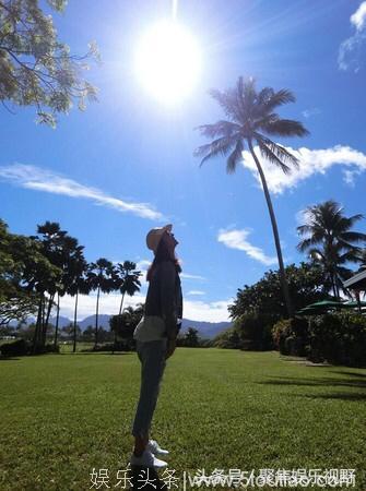 林心如剪空气短刘海！夏威夷度假感叹自己太幸福了