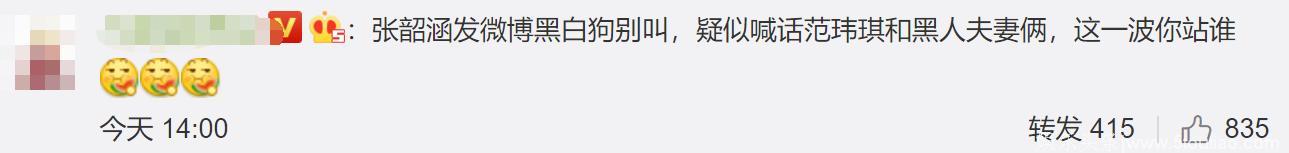 张韶涵终于反击，黑白狗的比喻大家秒懂，陈建州怕是后悔说这话了