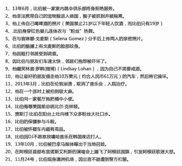 经历了大红、作死、沉寂、重回巅峰的贾斯汀·比伯，今年才24岁！