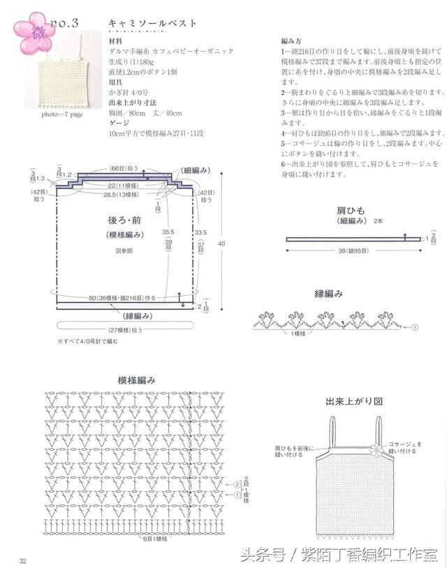 像明星一样的好看的吊带衣，自己也能用毛线钩出来