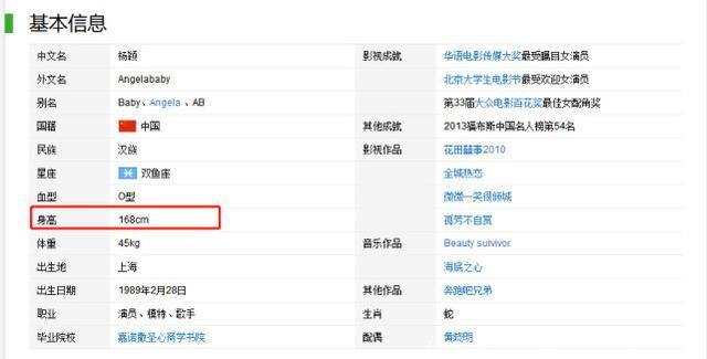Angelababy和韩雪的身高究竟谁说了谎？网友：对比后一目了然