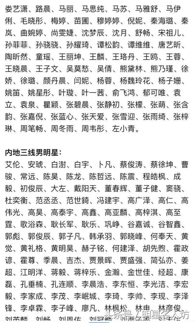 崔老师的585明星名单，你得罪得起吗