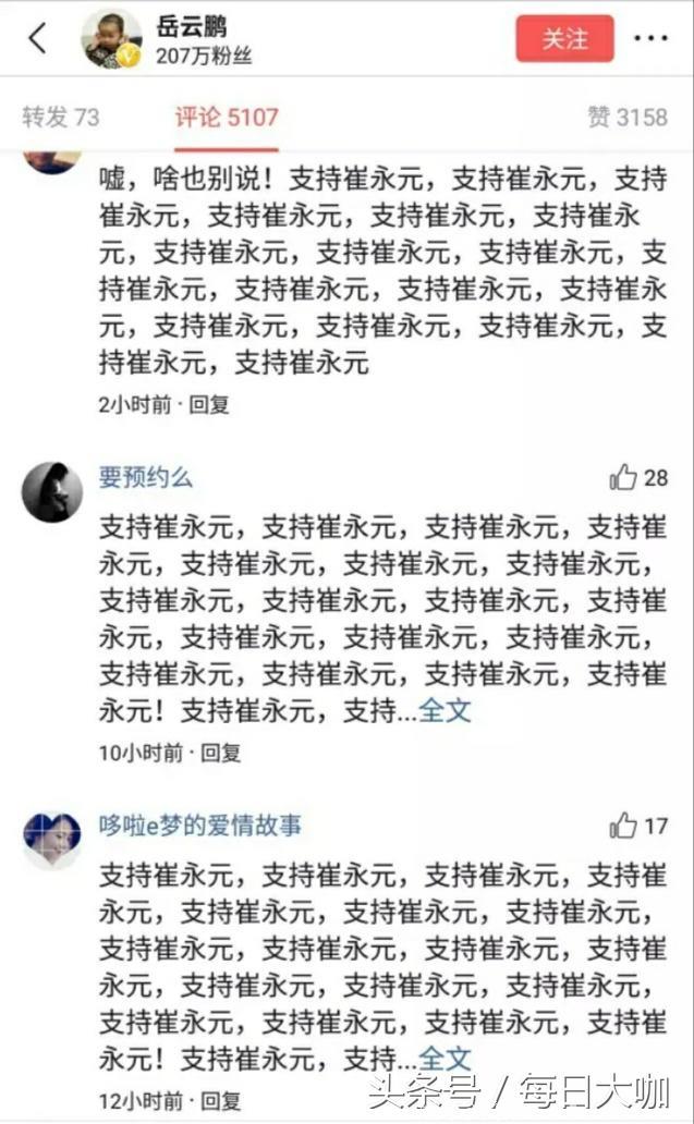 你怎么看崔永元的粉丝霸占雷军、岳云鹏、周立波等明星的评论区？