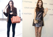 Krystal和jessica是姐妹 女神机场造型美