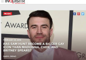 兴起的的GAY Icon男明星, 新任攻击 Sam Hunt