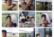 范玮琪儿子才两岁啊, 竟然就有腹肌了?